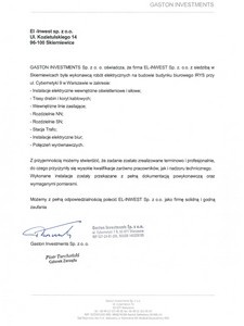 GASTON INVESTMENTS - Warszawa